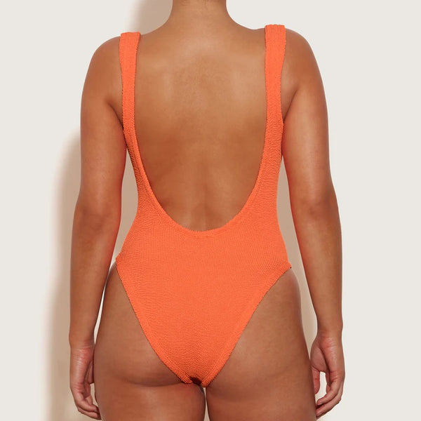 Square-neck Swim M Crinkle - Orange - OS - (B-Q)