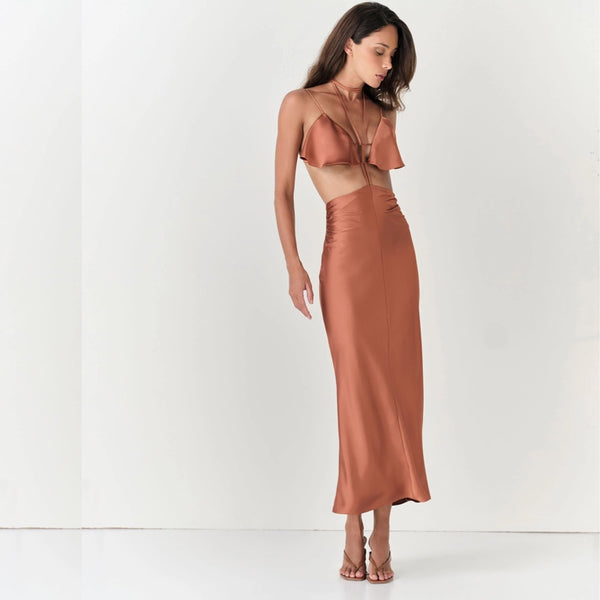 Vestido Mini Bronze