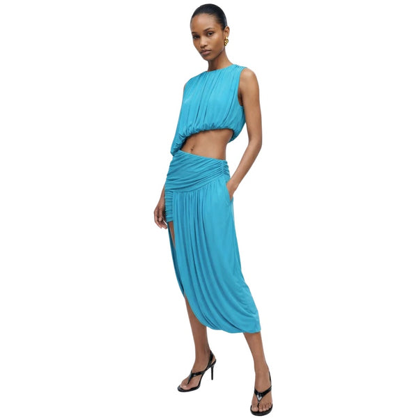 Chelly top & Wes skirt Turquoise Set (XS-B)