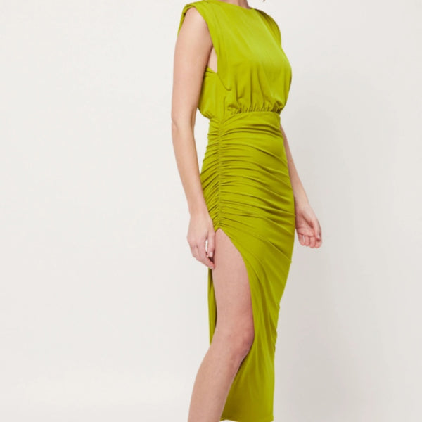 The Cove Dress in Chartreuse - 8 - 12