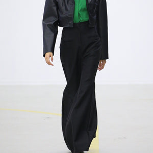 High-rise Wide Flared-leg Pants