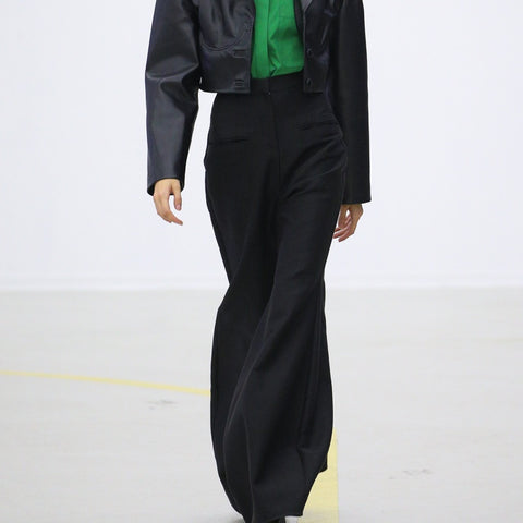 High-rise Wide Flared-leg Pants