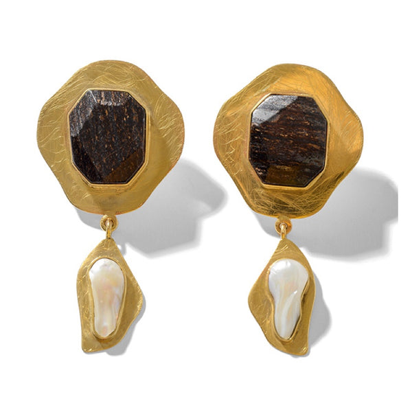 Bronzite Earrings