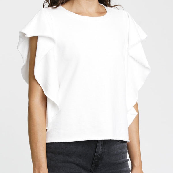 Christy Ruffle Sleeve Top