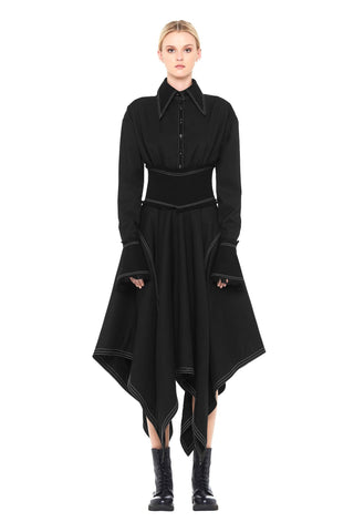 Long Cotton Handkerchief Dress
