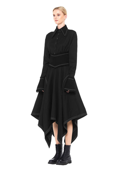 Long Cotton Handkerchief Dress