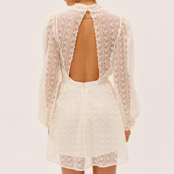 Etta Mini Dress Creme - M - L