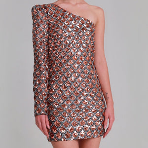 Fiona Fish Scale One Shoulder - L