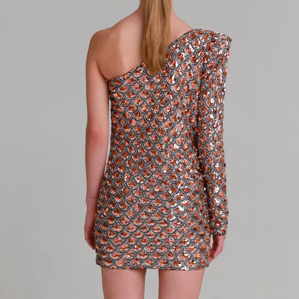 Fiona Fish Scale One Shoulder - L