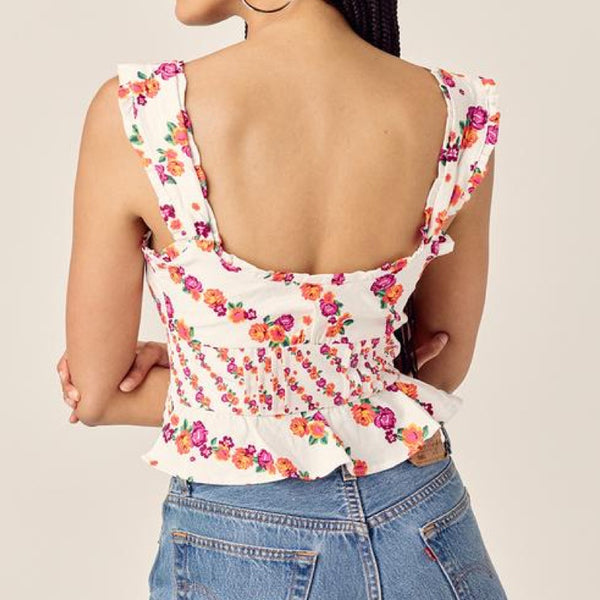 Georgia Lace Up Top - L