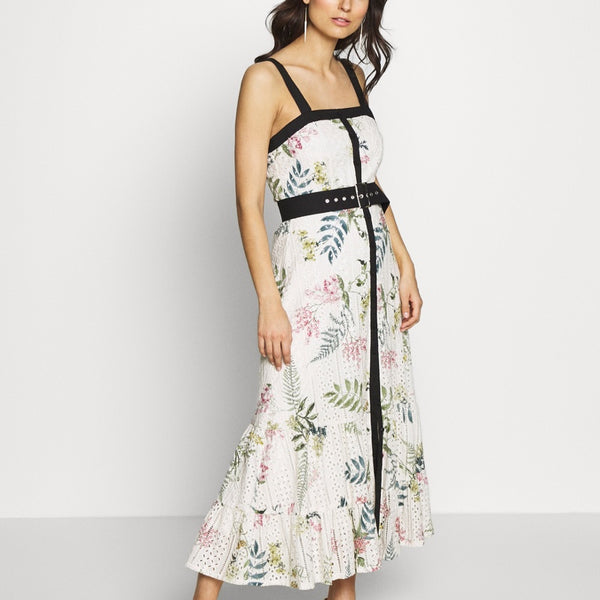 Hazel Cotton Day Dress Ecru - 8 - 10 - 12