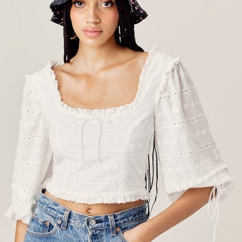 Iris Eyelet Blouse