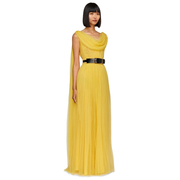 Juno Draped Floor Length Dress - 10 - 12