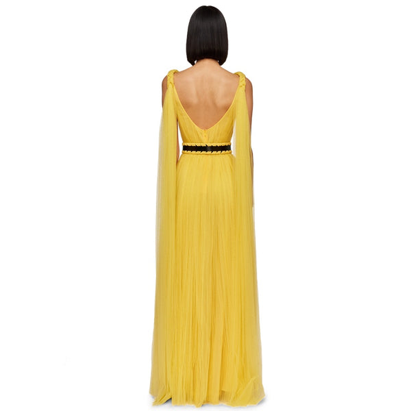 Juno Draped Floor Length Dress - 10 - 12