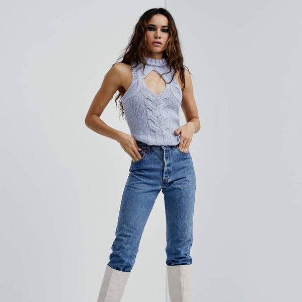 Keke Cable Knit Tank - XS (B)