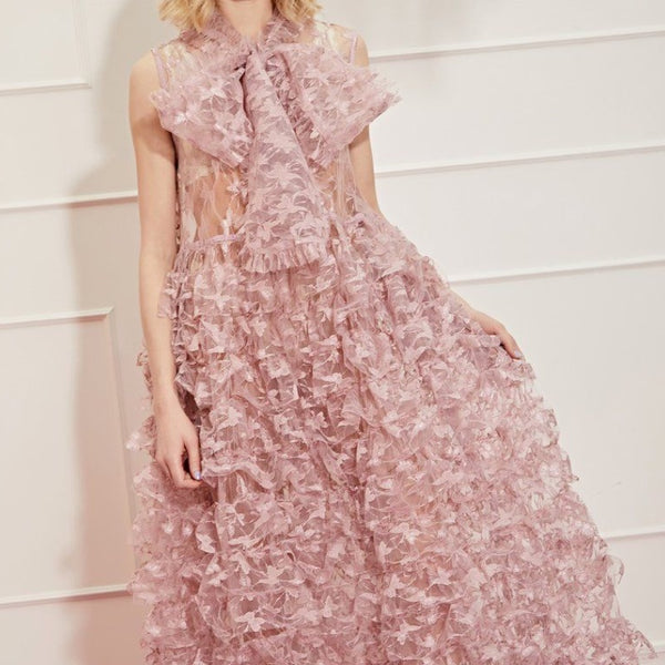 Like a Butterfly Ruffle Maxi Dress