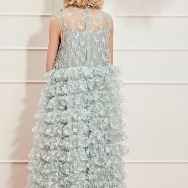 Like a Butterfly Ruffle Maxi Dress