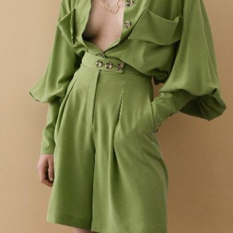 Lime Shorts - 36(B)