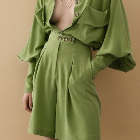 Lime Shorts - 36(B)