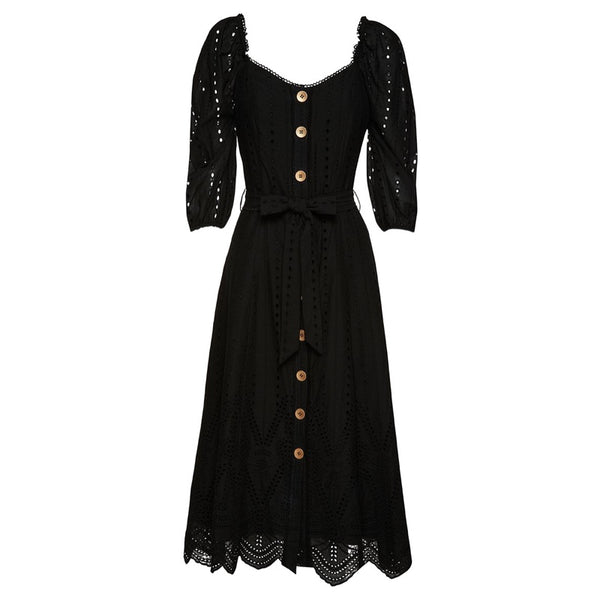 Lola Off Shoulder Dress Black - 12 - 14