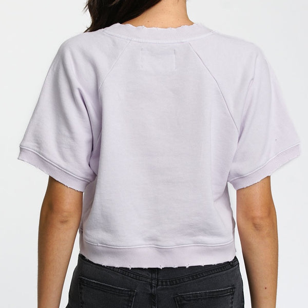 Loni Cropped French Terry Pullover