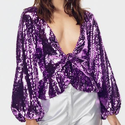 Madeleine Sequin Top - L