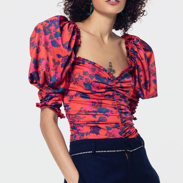Monet Floral Bodysuit - S (B)