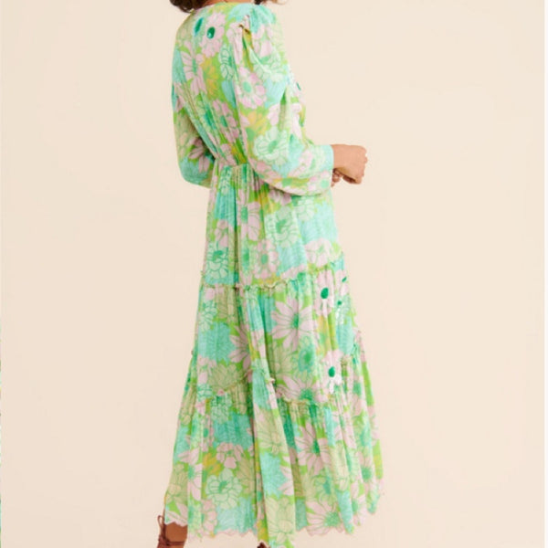 Nadia Tiered Midi Dress