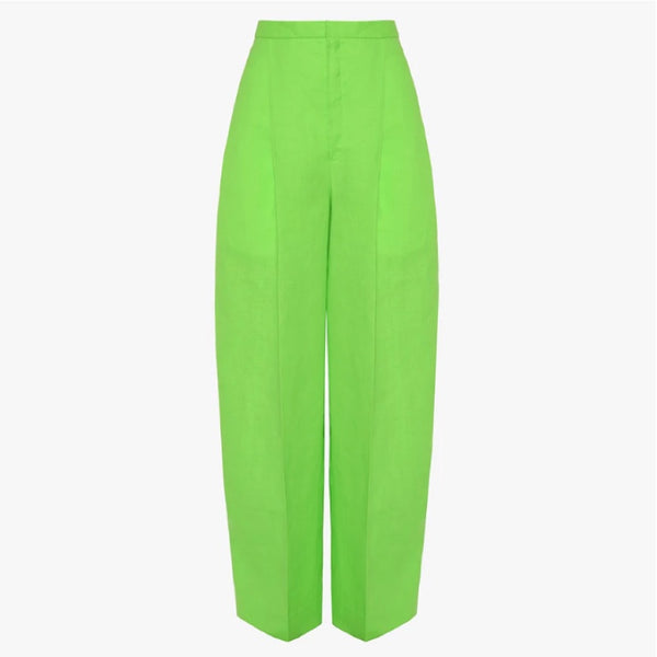 Wide Legged Neon Linen Pants