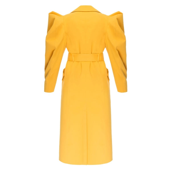 Puff Sleeve Trench Coat