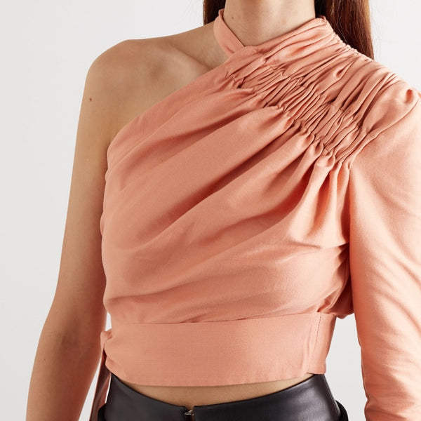 Side Sleeve Blouse Peach