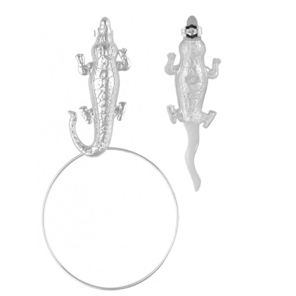 Crocodile Hoop Earrings