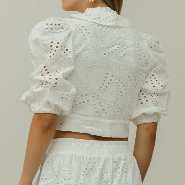 Villa Palma Embroidered Top