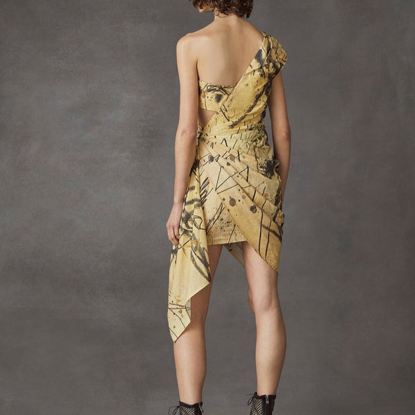 War Horse Drapped Mini Dress