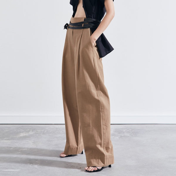 Wide Leg Utility Trouser