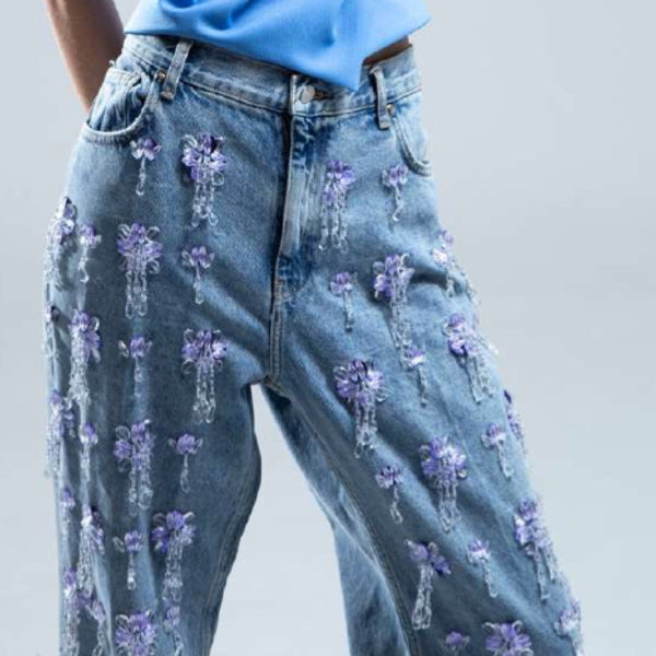 Embroidered Jeans