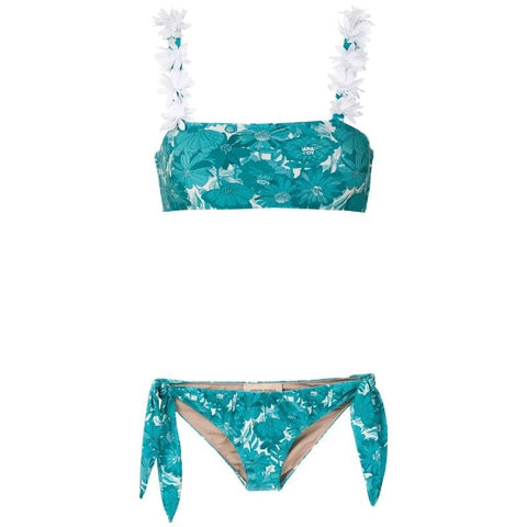 Flower Bloom Bikini With Flowers