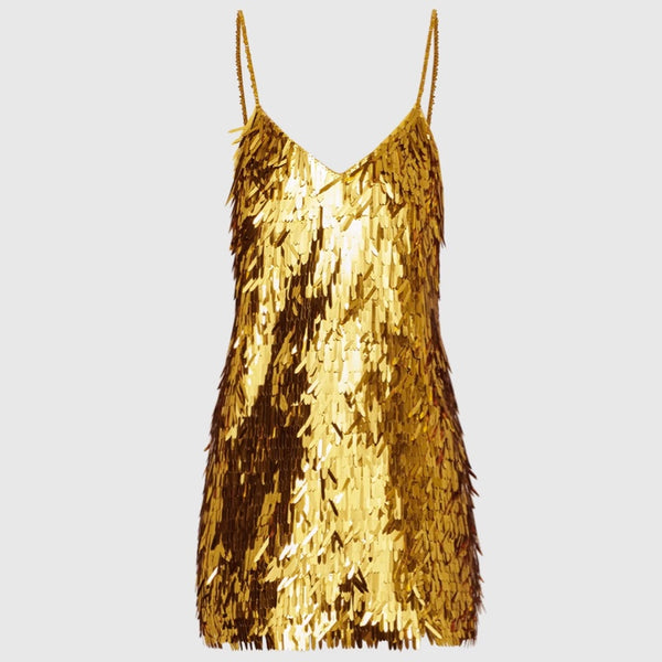 Robyn Sequin Slip Mini Dress - 12