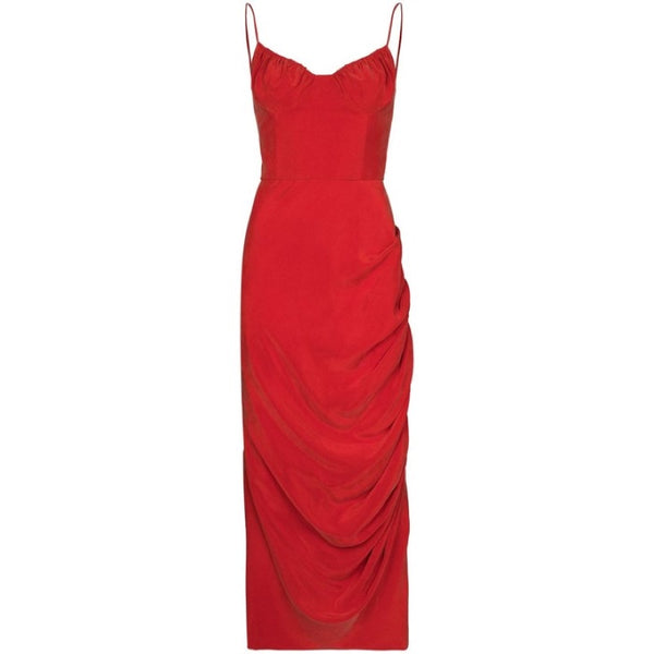 Spaghetti Strap Dress Red