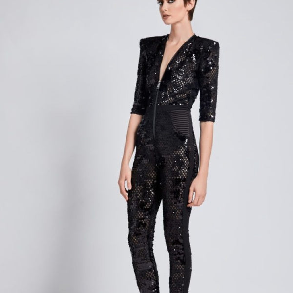 Varenna Jumpsuit in Black - 10 (B)